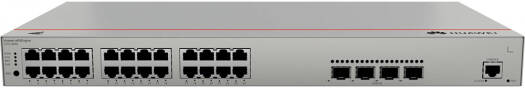 Huawei S310-24P4X Switches, 24 x 10/100/1000BASE-T Ports, 4 x 10GE SFP+ Ports, AC Power Supply, PoE+, 95 Mpps Packet Forwarding Rate, 128 Gbit/s Switching Capacity, 98012382