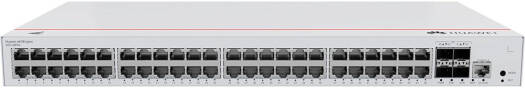 Huawei eKit S310-48P4S Switches, 48x10/100/1000BASE-T Ports(380W PoE+, 4xGE SFP Ports, built-in AC Power Gigabit Managed, 104 Gbps Switch capacity, Layer 3 Access Switch | 98012384