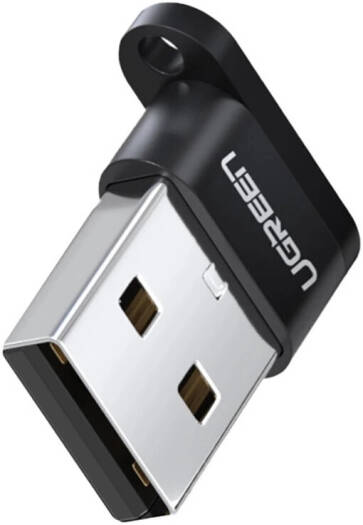 UGREEN US280 USB-C female and USB-A 2.0 Male Connector Adapter, Up to 480 Mb/s Data Transfer, USB 2.0, Aluminum Alloy & Nickel Layer Material, Black | 50568