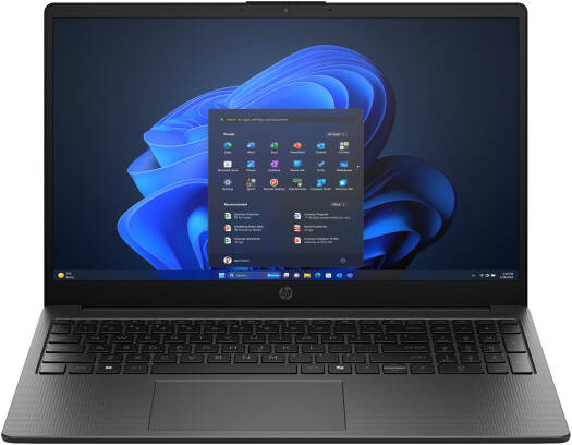 HP 250R G10 Laptop, 15.6" FHD SVA Display, Intel Core 3 100U, 8GB SSD, 512GB SSD, Intel Graphics, English Keyboard, No OS, Dark Ash Silver | B9YM7ET
