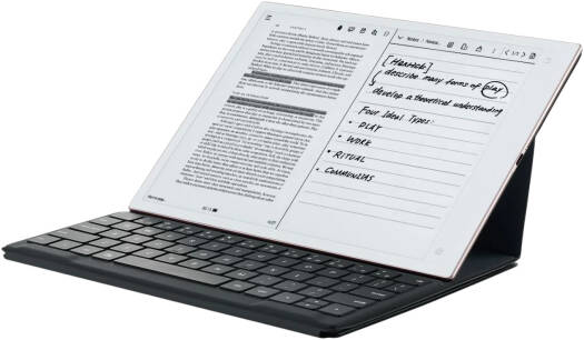 iFLYTEK AINOTE 2 Type Folio Keyboard, US QWERTY Layout, Tactile Keys, Comprehensive Function Keys, AI Voice Input Shortcut, Pogo Pin Connection, Protective Folio Design, Black | FOLIO2AINOTE