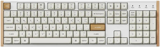 Keychron K10 HE Wireless Magnetic Switch Keyboard, English-Arabic Layout, Gateron Double-Rail Magnetic Nebula Switch, N-Key Rollover (NKRO), 2.4 GHz/BT/Type-C Wired, 4000mAh, White | K10H-Q1-AR