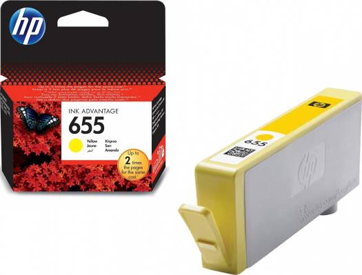 HP 655 Yellow Original Ink Advantage Cartridge | CZ112AE