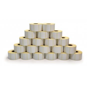 Oscar Sticker Label 38x25 mm For Barcode Label Printer | Direct Thermal & Thermal Transfer | 1000 Labels per Roll | Detail Size 38.1 x 25.4 mm | 1 Inch Core (20 Rolls) | MLBOTH26160NW20