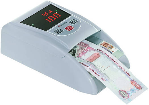 Cassida 3200 Currency Counterfeit Detector, AED, USD, EUR, GBP, CNY, CHF Support, 1 Second Verification, LED Display, Optical image, SD, Ultraviolet, Magnetic, Infrared Verification | 3200-Series