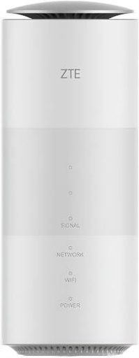 [MC801A] ZTE MC801A 5G CPE Router, 5G NSA & SA Dual Mode, 3.5 GHz Band, 4.6 Gbps Peak Rate, 200M Mhz Broadband, MIMO 5G+LTE, Qualcomm Snapdragon X55, White | MC801A