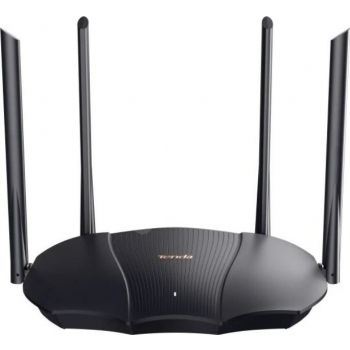 [TX9 Pro] Tenda TX9 Pro AX3000 Dual-Band Gigabit Wi-Fi 6 Router, 4*6dBi External Antennas, AC 100-240V, 50-60Hz 0.6A, 10/100/1000Mbps WAN/LAN Port, Beamforming, MU-MIMO, Black | TX9 Pro