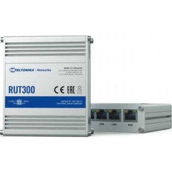 [RUT300] Teltonika RUT300 Ethernet Router, Five 10/100 Mbps Ethernet Ports, Preconfigured Firewall, Multiple top rated VPNs Passive PoE, USB 2.0 Port | RUT300