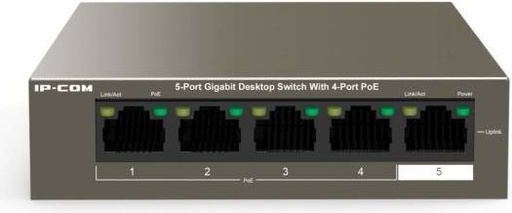 [ipi-ip-com-g1105p-4-63w-5-port-gigabit-desktop-switch-with-4-port-poe] IPI IP-COM G1105P-4-63W 5-Port Gigabit Desktop Switch with 4-Port PoE