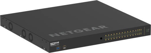 [GSM4230PX-100EUS] Netgear AV Line M4250 GSM4230PX 24-Port Gigabit PoE+ Managed Network Switch with SFP+, 132 Gb/s Switching, 480W Budget, 98.21 Mpps Fwd Rate, 24x Gb ETH PoE+ / 4x 10Gb SFP+, Black | GSM4230PX-100EUS