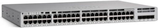 [C9200L-48P-4G-E] Cisco Catalyst 9200 Uplink Switch, 48 x 10/100/1000BASE-T Ports, 4 x Gigabit SFP, Network Essentials, Rack Mount Form Factor, 1440W POE Budget, 104 Gbps Switching Capacity, Gray | C9200L-48P-4G-E