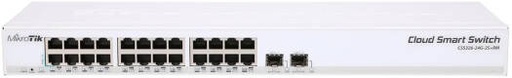 [CRS326-24G-2S+RM] Mikrotik Cloud Router Switch 326-24G-2S+RM 24-port Gigabit switch, 2 SFP+ Cages, Management of Layer2 and Layer, 1U rackmount, Dual boot (RouterOS/SwitchOS) | CRS326-24G-2S+RM