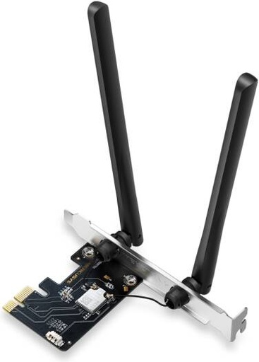 [MA86XE] Mercusys MA86XE AXE5400 Wi-Fi 6E Tri-Band PCIe Adapter, 2402Mbps 6GHz, 2402Mbps 5GHz, 574Mbps 2.4GHz, Bluetooth 5.3, OFDMA, MU-MIMO, 1024-QAM, 2x Antennas, WPA3, Win 10/11 | MA86XE