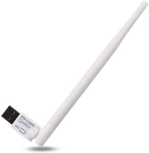 [BL-WN155A] LB-Link USB Wi-Fi Adapter, USB Wi-Fi Dongle, 802.11n, 5dBi Antenna, 150Mbps Wireless Speed, Mini Wireless LAN Adapter WPS Button, White | BL-WN155A