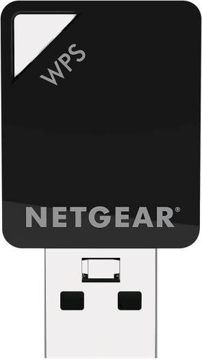 [A6100-10000S] NETGEAR AC600 Wi-Fi USB 2.0 Mini Adapter for Desktop PC, WiFi Speed Up to 600 Mbps, Dual Band WiFi Stick for Wireless Internet, Black | A6100-10000S