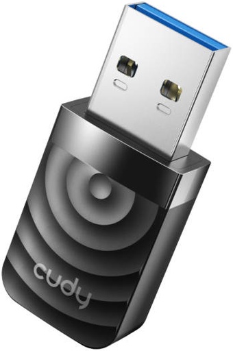 [WU1300S] Cudy WU1300S AC1300 Wi-Fi USB 3.0 Adapter, Dual Band 5GHz & 2.4GHz Wi-Fi, High Gain Antenna, Black | WU1300S