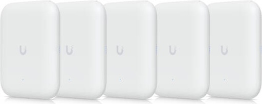 [U7-OUTDOOR-5] Ubiquiti U7 Outdoor UniFi WiFi 7 Access Point, WiFi 7, 4 Spatial Streams, Software-Switchable, 200+ Connected Devices, 2.5 GbE Uplink, Weatherproof, 5 Pack, White | U7-OUTDOOR-5