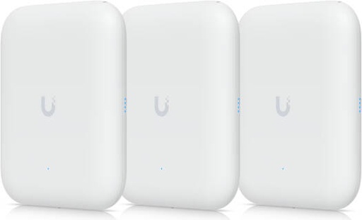 [U7-PRO-OUTDOOR-3] Ubiquiti U7 Pro Outdoor Access Point, Wi-Fi 7 Standard, 6 Spatial Streams, 465 m2 Coverage Area, Up to 5.8 Gbps (6 GHz) Max Date Rate, Wireless Meshing, 21W Power, 3 Pack, White | U7-PRO-OUTDOOR-3