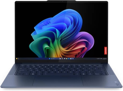 [83ED0003US] Lenovo Yoga Slim 7 14Q8X9 Laptop, 14.5" 3K OLED 90Hz Touch Display, Snapdragon X Elite X1E-78-100 12C, 16GB RAM, 1TB SSD, Qualcomm Adreno GPU, English Keyboard, Windows 11, Cosmic Blue | 83ED0003US