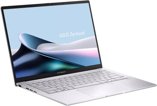 [90NB14W4-M00840] ASUS Zenbook 14 OLED UX3405CA Laptop, 14" WUXGA OLED Display, Intel Core Ultra 9 285H, 32GB RAM, 1TB SSD, Intel Arc Graphics, English-Arabic KB, Win11Home, Foggy Silver | 90NB14W4-M00840