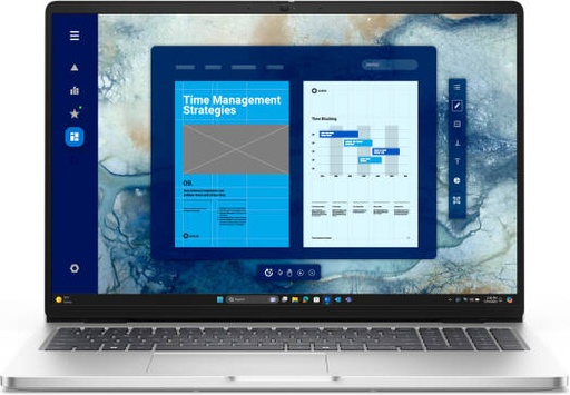 [DCCUDEL11P16DU5BX003] Dell Pro 16 PC16250 Laptop, 16" FHD+ IPS Display, Intel Core Ultra 5 235U vPro, 8GB RAM, 512GB SSD, Intel Graphics, English-Arabic Keyboard, No OS, Platinum | DCCUDEL11P16DU5BX003