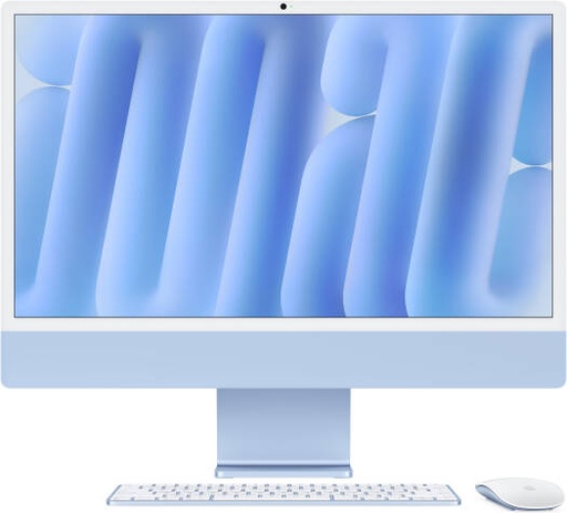 [Z1E5000B88] Apple iMac (2024) AIO Desktop Computer, 24" 4.5K Retina Standard Display, Apple M4 Chip with 8-Core CPU, 8-Core GPU, 16-Core Neural Engine, 24GB RAM, 1TB SSD, English Keyboard, Blue | Z1E5000B88