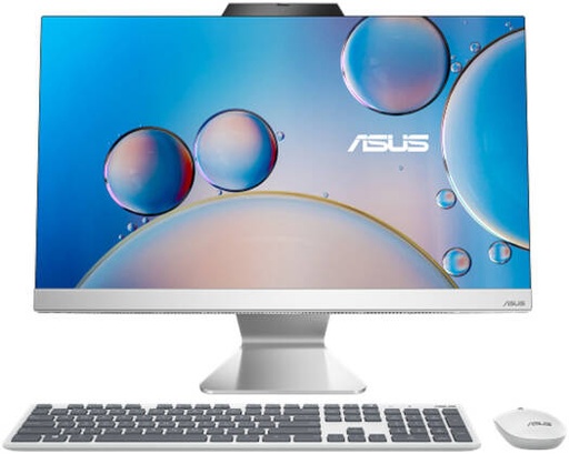 [90PT03G4-M05] ASUS A3402WBAT AIO Desktop Computer, 23.8" FHD Wide View Touch Display, Intel Core i5-1235U, 8GB RAM, 512GB SSD, Intel UHD Graphics, ENG-ARB K/b & Mouse, Windows 11, White | 90PT03G4-M05