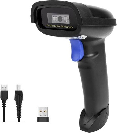 [AK-55VI-9N2E] NETUM NT-1228BC 1D CCD Barcode Scanner, Bluetooth, 2.4GHz Wireless & USB Wired 3-in-1 Connection, 30ft Range, High-Resolution, Multi-Trigger Modes | AK-55VI-9N2E