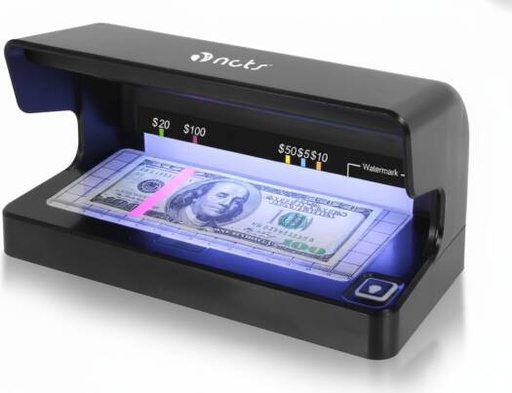 [NCTS-MD01] NCTS MD01 UV Counterfeit Detector, Verifies Banknotes, Cheques, Passports, Credit Cards, UV/MG/IR Detection, Fast & Accurate Fraud Prevention Device, Black | NCTS-MD01