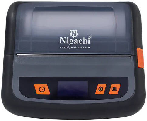 [NC-MTP500] Nigachi NC-MTP500 Mobile Thermal Receipt Printer, 203 DPI Resolution, 90mm/s Print Speed, ESC/POS Emulation, USB + Bluetooth Interface, 2550mAh Battery, Black | NC-MTP500
