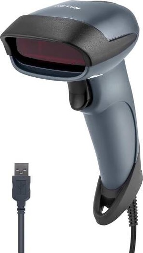 [NT-M1] NETUM M1 Handheld 1D Laser Barcode Scanner 32 Bit USB Wired Cable Reader A4 Bar Code Supermarket for POS System, Black | NT-M1