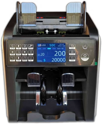 [BC-X10 2] Hitech BC-X10 2 Pocket Currency Sorter, 3.5" Touch Panel TFT Display, UV,MG,IR,CIS (Image) Detection, Accurate Serial Number Recognition, Face/Orientation/Version/Denomination Notes Sorting | BC-X10 2