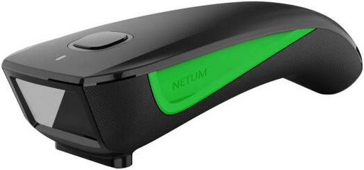 [C740-1D] NETUM C740 1D Wireless Barcode Scanner, Advanced CMOS Sensor, Manual & Auto-Sensing & Continuous Scan, Bluetooth, 2.4GHz & USB Wired Connection, 1200mAh Battery, Black/Green | C740-1D