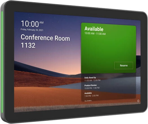 [952-000094] Logitech Tap Scheduler, 10.1" IPS LCD Touch Display, Anti Fingerprint, Integrated Accelerometer, Integrated Ambient Light Sensor, Availability Lighting, White | 952-000094