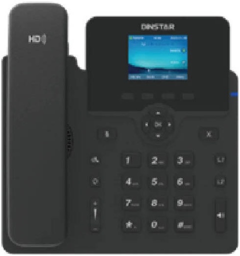 [A808B] Dinstar Smart Android Video IP Phone, 8" HD Touchscreen, Quad-core Cortex-A55 2.0GHz, Mali-G52 GPU, 8MP Camera, 16 SIP Accounts, Android 11, Dual Gigabit PoE, Black | A808B