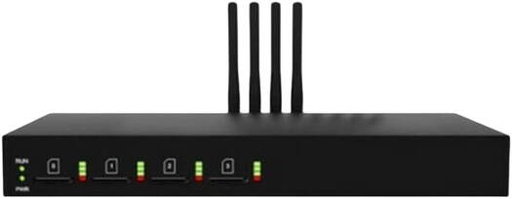 [UC2000-VE-4T-B] Dinstar UC2000-VE-4T-B SIP VOIP LTE Gateway, 4x LTE Channels, Business Version, Voice over LTE (VoLTE), SMS to Email, Auto CLIP, Flexible Dial Rules & Manipulation Rules, Black | UC2000-VE-4T-B