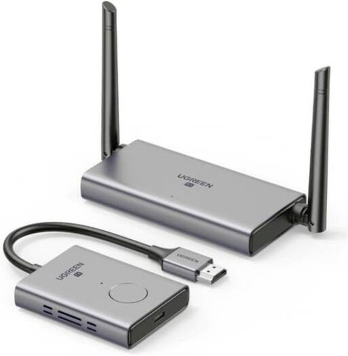[50633A] UGREEN CM506 Video Extender/Transmitter And Receiver, 50 Meter 1080p 60Hz Full HD, 5GHz Wireless HDMI + VGA + 3.5mm With LED Indicator And Type C Power Port | 50633A