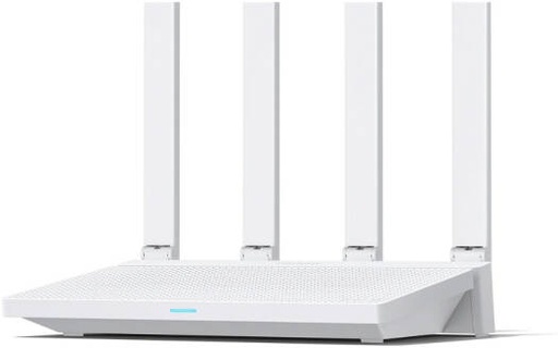 [AX3000T] Xiaomi AX3000T Router, Full-Speed Wi-Fi 6, 2.4GHz and 5GHz Bands, 4 High-Gain Antennas, NFC One-Touch Connection, Natural Heat Dissipation, 12nm Dual-Core 1.3GHz Processor, White | AX3000T