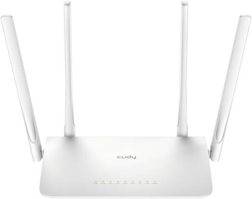 [WR13000] Cudy AC1200 Gigabit Smart Wi-Fi Router, 4-Stream Dual Band Wi-Fi 5, 867 Mbps + 300 Mbps Wi-Fi, 5x Gigabit Ethernet Ports, 4x High-Gain Antennas, Coves 100m (1,100ft), White | WR13000