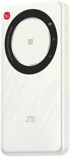 [U30 AIR] ZTE U30 AIR 5G Pocket Wi-Fi Router, 5G High Speed Connectivity, Dual Band Wi-Fi, Streaming and Smooth Gaming, Easy Setup, Portable, Supports Multiple Devices, White | U30 AIR