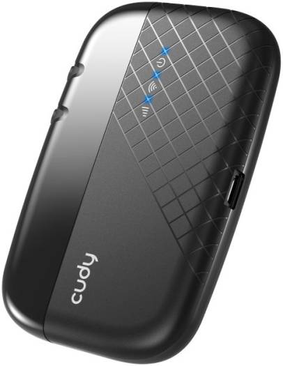 Cudy MF4 4G LTE Mobile Wi-Fi, Rechargeable 2000mAh Battery, 4G/3G/2G Network, USIM Slot, Supports up to 11 Devices, Black | MF4