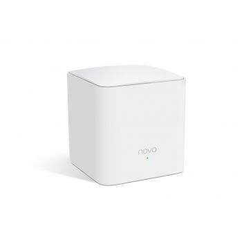 Tenda Nova MW5s Secondary Node Whole Home Mesh WiFi System, 2x10/100Mbps Ethernet Ports, 1 WAN/LAN Port, Built-in Omni-Directional Antennas, SSID Broadcast, Beamforming, MU-MIMO, 1 Pack | Nova MW5s