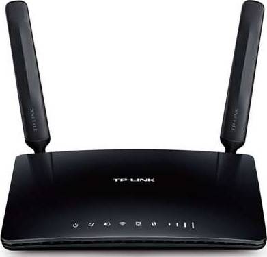 TP-Link AC750 Wireless Dual Band 4G LTE Router, Dual-Band Connectivity, 2.4GHz & 5GHz Frequency, Up to 433Mbps WiFi Speed, 2x Detachable External 4G LTE Antennas, Black | MR200