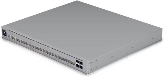 Ubiquiti UniFi Pro HD 24 PoE Layer 3 Etherlighting Switch, 24-Port 2.5G/10G PoE++, 600W PoE Budget, 4 10G SFP+ Uplinks, Rackmount, Managed Network Switch, Gray/Silver | USW-Pro-HD-24-PoE