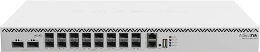 MikroTik CRS518-16XS-2XQ-RM, 100G Enterprise Rackmount Switch with 2x QSFP28, 16x SFP28, Dual PSU, 1.2 Tbps Switching Capacity, RouterOS v7, Hot-Swappable Components, CE/EAC/ROHS | QCA9531