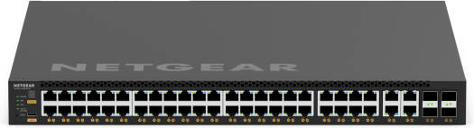 NETGEAR MSM4352 M4350 52-Port Managed AV Switch, 44x 2.5G PoE++, 4x 10G/Multi-Gig PoE++, 4x 25G SFP28, 3314W PoE Budget, Layer 3, IGMP Plus, AVB, Stackable, Rackmount | MSM4352-100NES