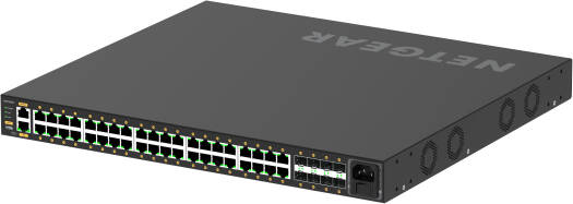 NETGEAR 40x1G PoE+ 960W and 8xSFP+ Managed Switch, 40 PoE+ (30W/port) PoE Ports, 960W Budget Budget, Up to 12 kb Jumbo Frame Support, Black | GSM4248PX-100EUS