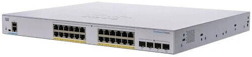 Cisco C1000-24P-4G-L Network Switch, 24 Gigabyte Ethernet PoE+ Ports, 28 Gbps Forwarding & 56 Gbps Switching Bandwidth, 4 SFP Uplink Interfaces, White | C1000-24P-4G-L