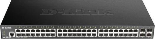 D-Link DGS-1250-52X - 52-Port Gigabit Smart Managed Switch With 10G Uplinks, 48 X 10/100/1000base-t, 4 X 10G SFP+ Ports, 176 Gbps Switching Capacity