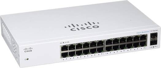 Cisco Business CBS110-24T-D Unmanaged Switch | 24 Port GE | 2x1G SFP Shared | Limited Lifetime Protection (CBS110-24T-NA)